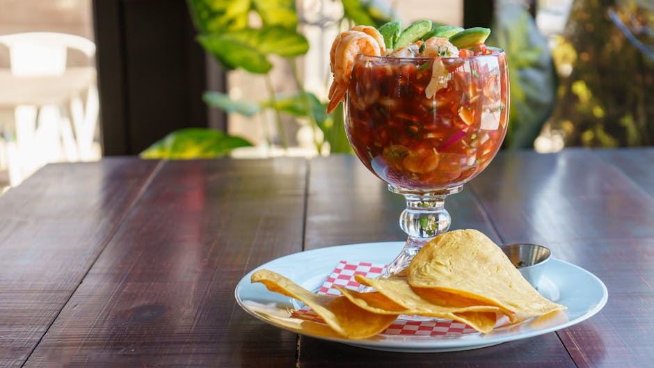 Rekecocktail med hjemmelaget saus