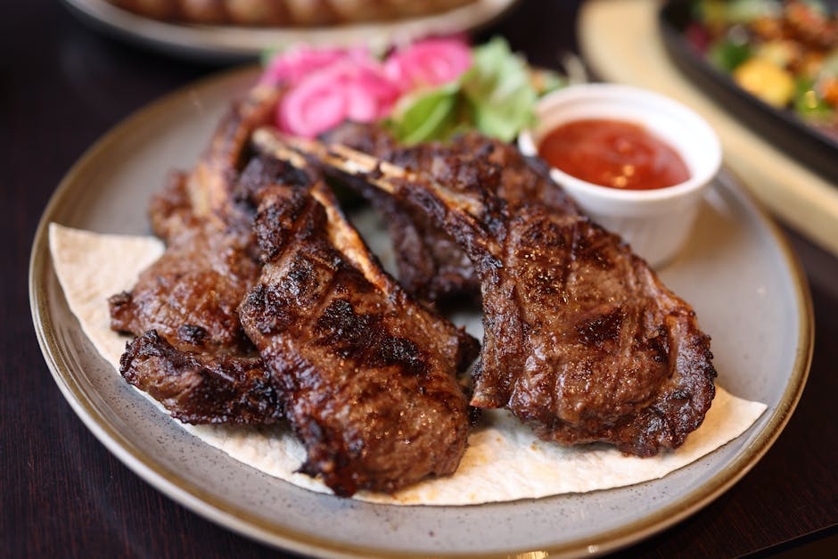 Grillet lammeporterhouse med fiken- og cascabelsaus