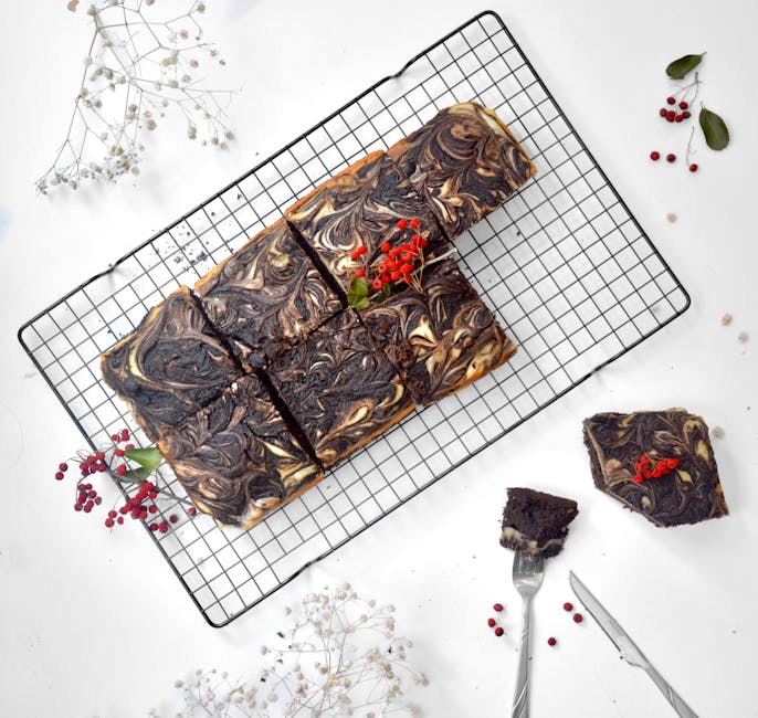 Svart-hvite brownies