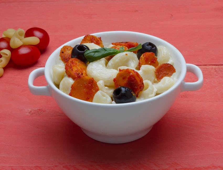 Ditalini med ovnsbakte tomater og geitost