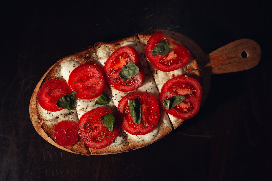 Ristet Caprese-sandwich med bakt hvitløk