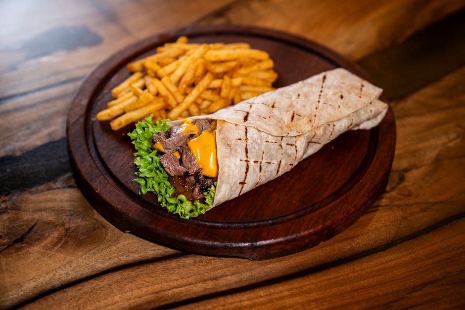 Hummus- og prosciuttowrap med avokado