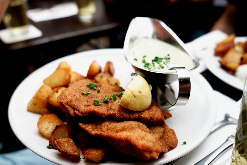 Klassisk schnitzel av storfekjøtt