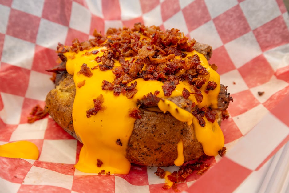 Tex-Mex bakepoteter med chili og ost