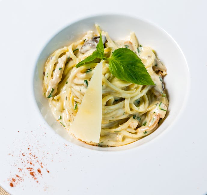 Kremet ricotta-spaghetti med basilikum