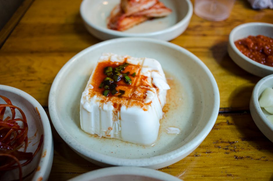 Krydret tofu med barbecuesaus