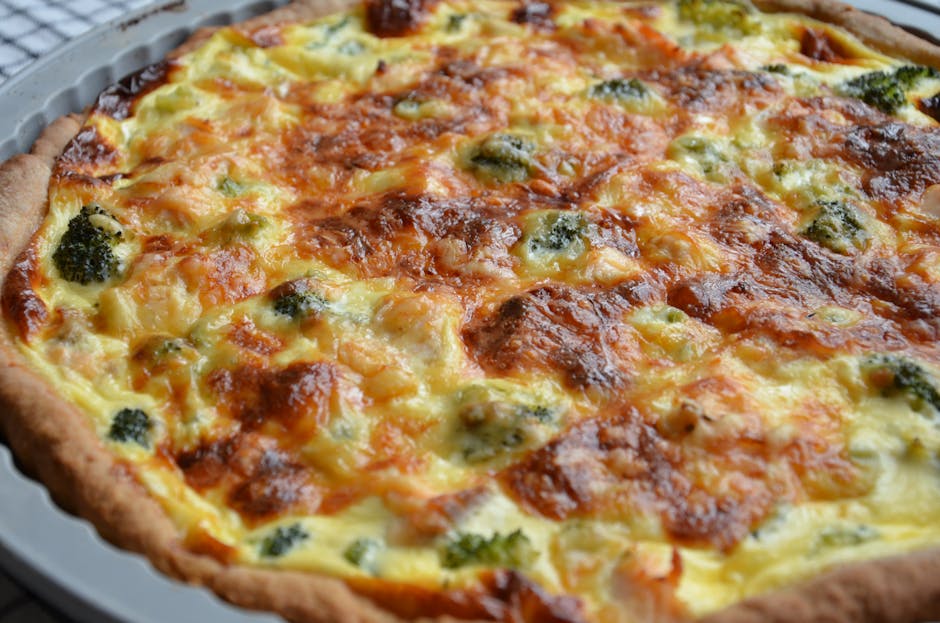 Omvendt quiche med skinke og ost