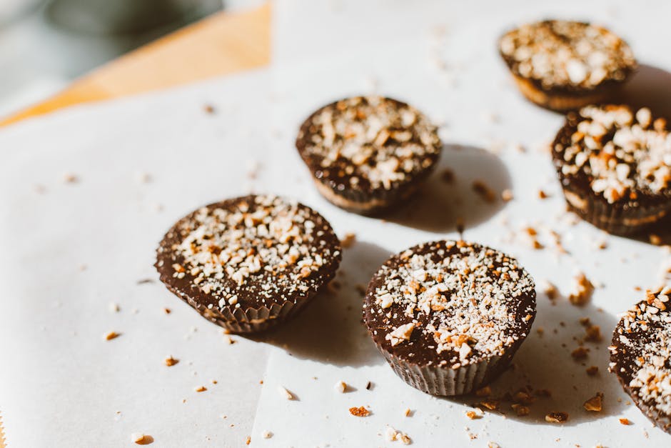 Hjemmelagde mandelsmørkuler med sjokolade