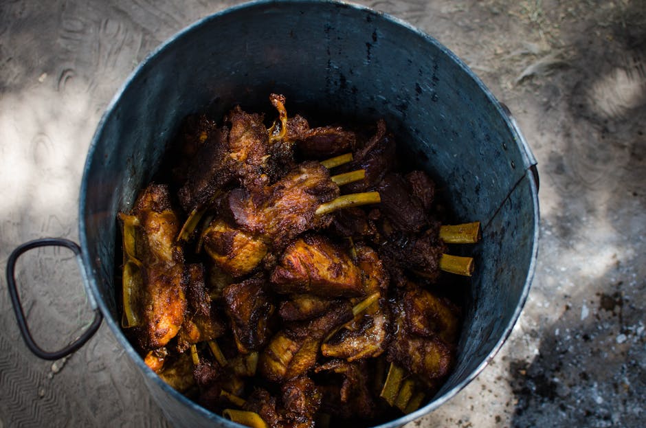 Søt og syrlig svineribbe i slow cooker