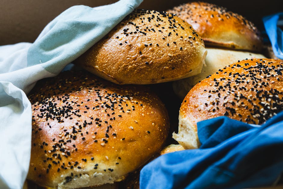 Saftige hjemmelagde hamburgerbrød