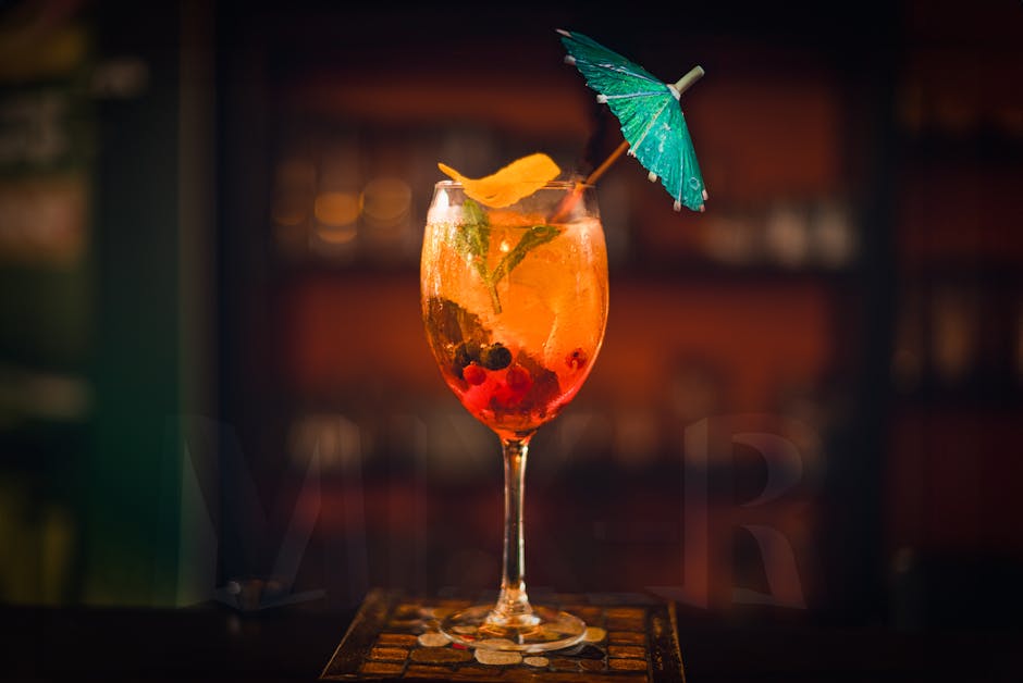 Sherry Cobbler med bær og appelsin