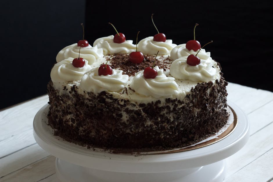 Black Forest Angel Food Kake