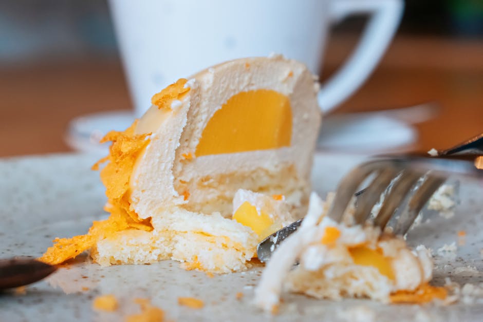 Appelsinkremkake med sherbet