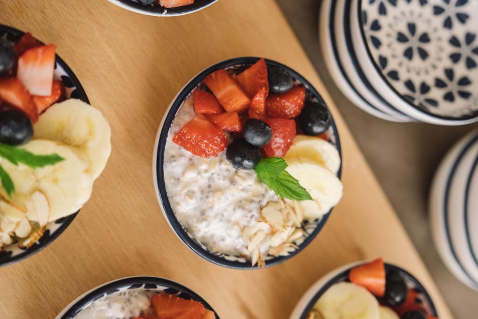 Kald overnight oats med banan og mandelsmør