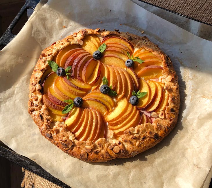 Glutenfri blåbærmuffin med fersken