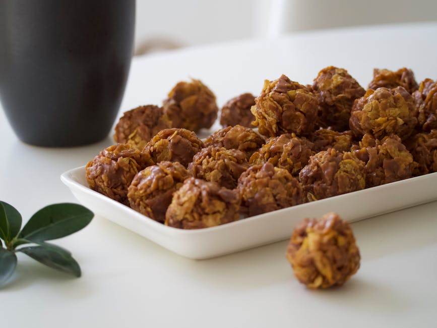 Sjokoladekjeks med peanøttsmør og cornflakes