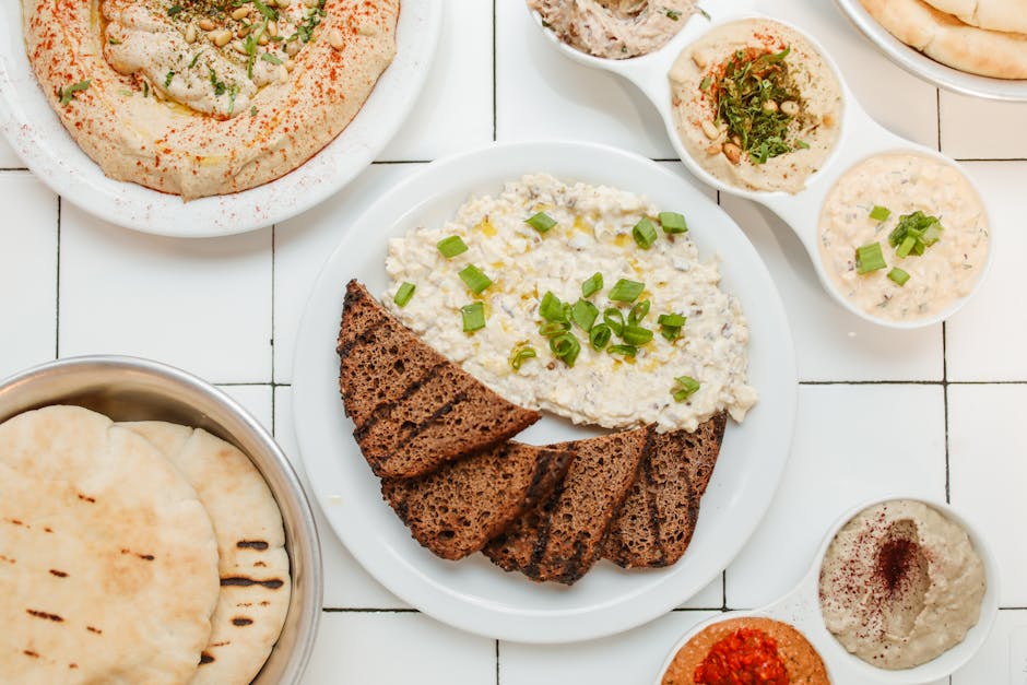 Hummus- og tapenadespread