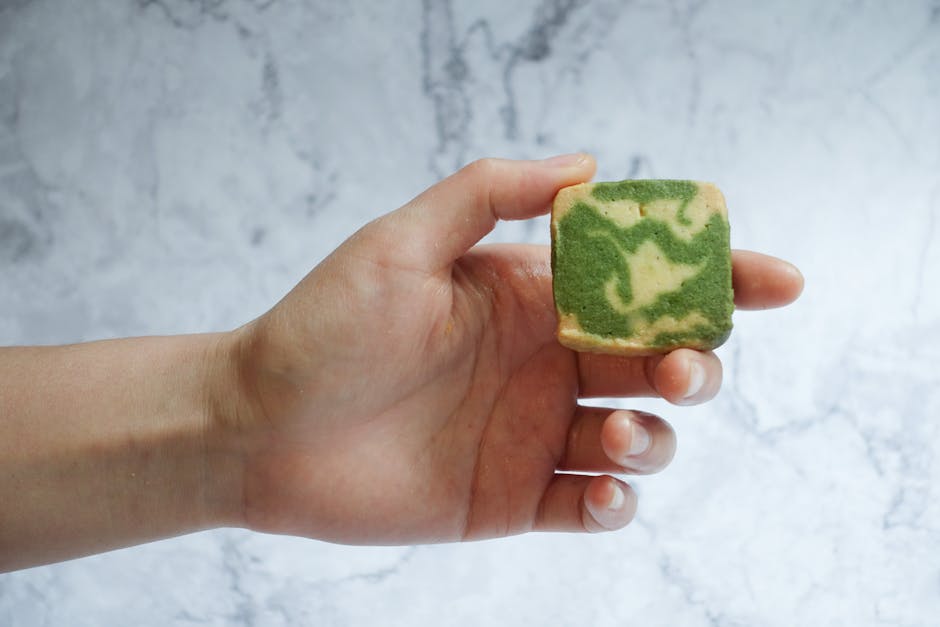 Grønne te-kjeks med matcha og smørsmak