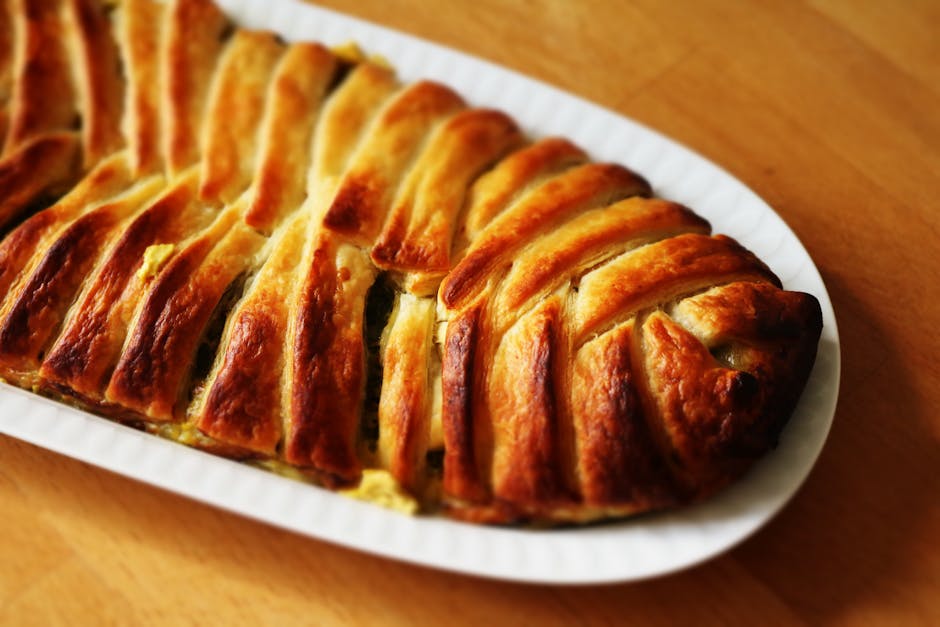 Luftige butterdeigbakverk med cottage cheese