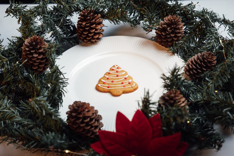 Grønne julekranser med maisflak