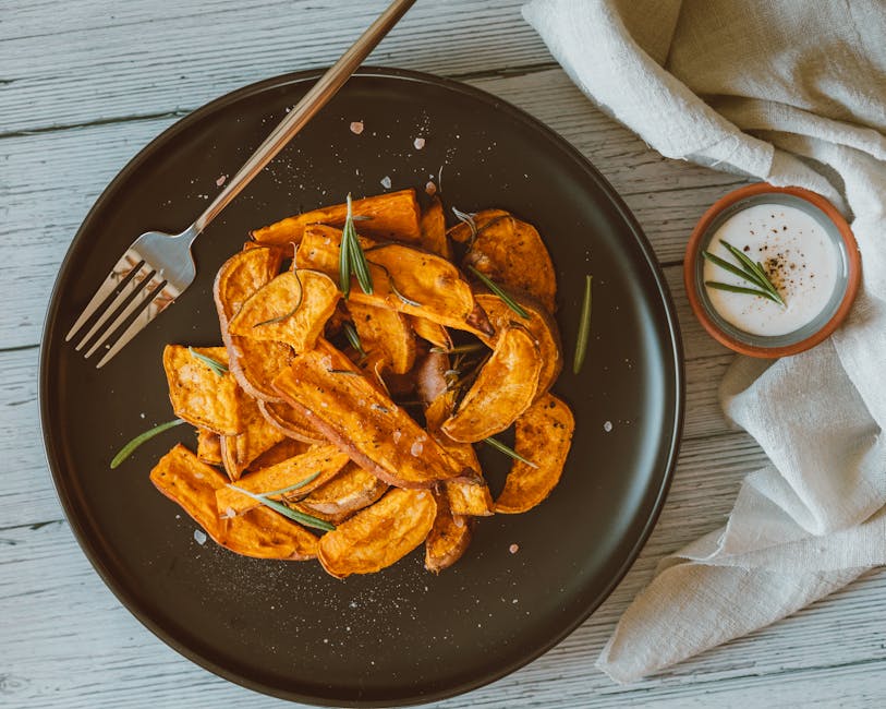 Salt og søt søtpotetpai med rosmarin og parmesan