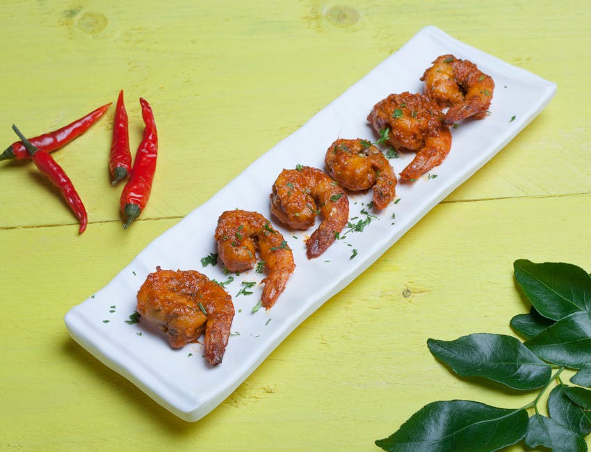 Honning- og ingefærreker med chili