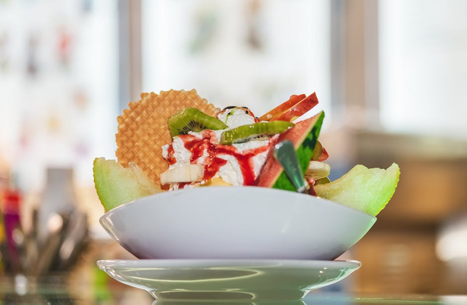 Fruktig iskrem til fest