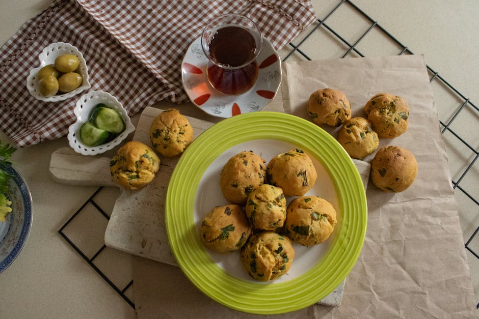 Fyllmuffins med kyllingbuljong