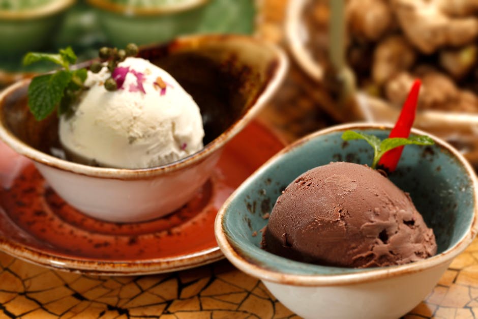 Mørk sjokoladesorbet