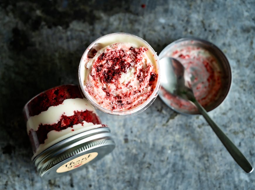 Red Velvet Mug Cakes med kremostglasur