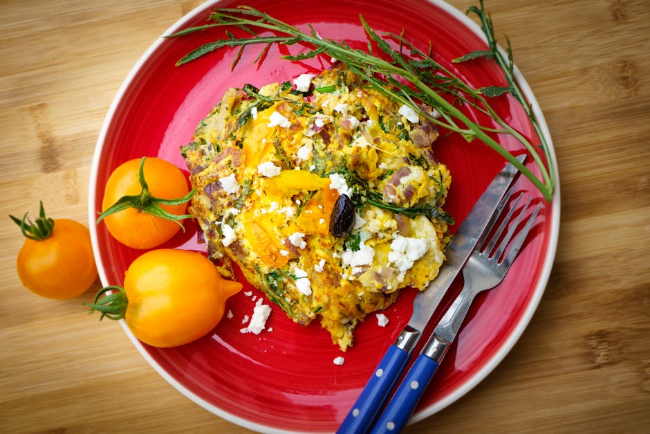 Paleo blomkålrisfrittata