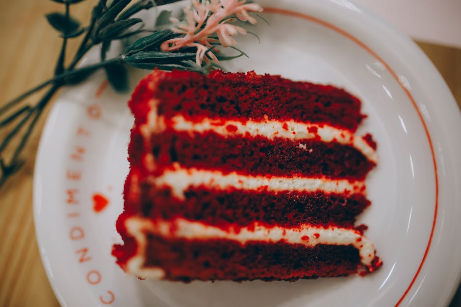 Rød fløyelskake (Red Devil's Food Cake)