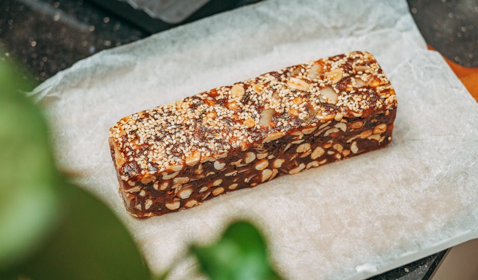 Peanøttsmør- og frøgranola-barer
