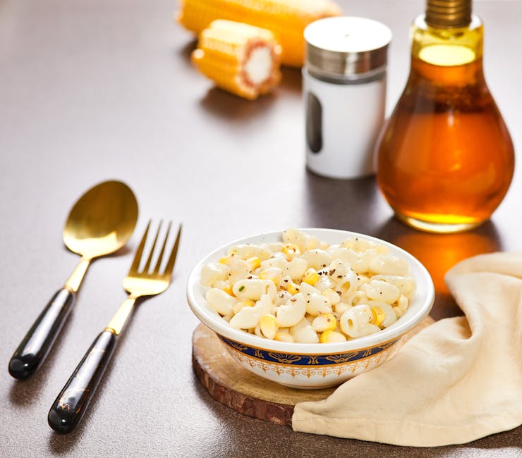 Kremet krabbesalat med makaroni