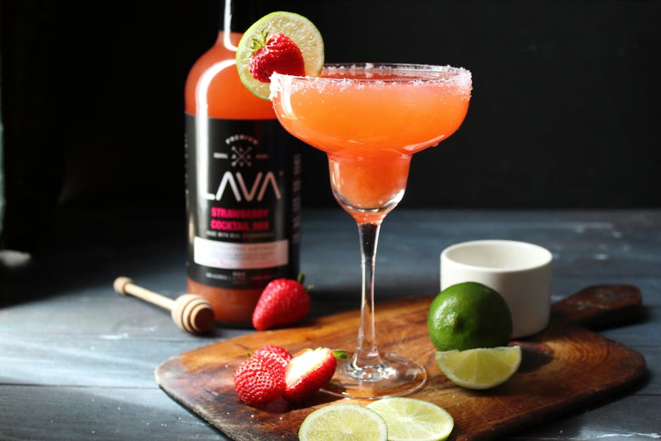 Jordbærdaiquiri med lime