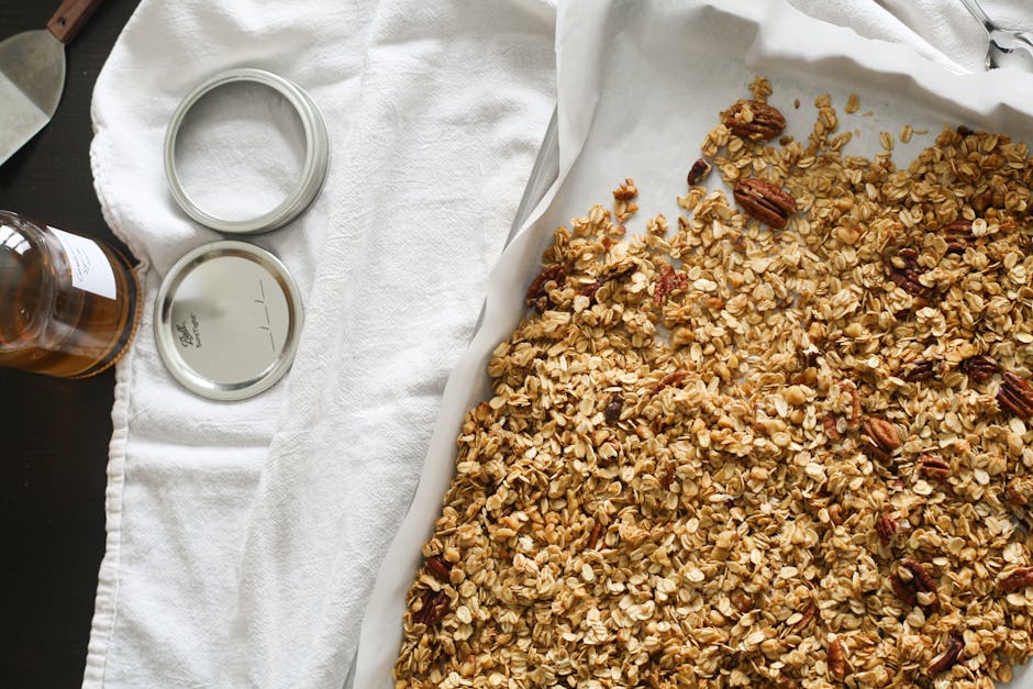 Mørk honning- og pekannøttgranola