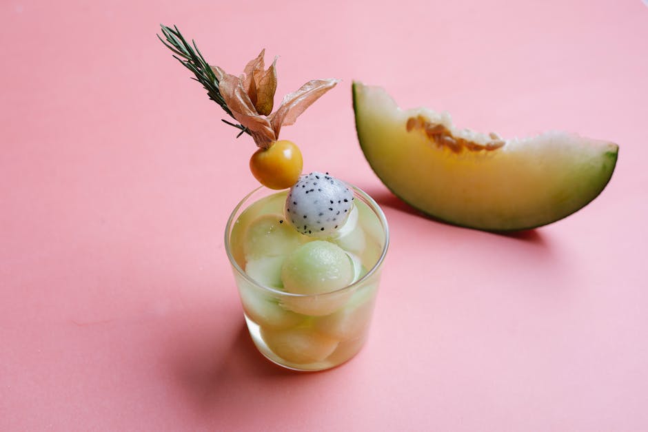 Grønne melon-shots med vodka