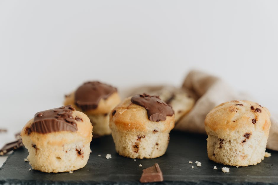 Sunnere peanøttsmør-muffins med sjokolade