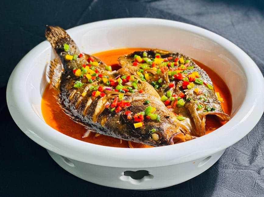 Kinesisk fiskekongee med ingefær