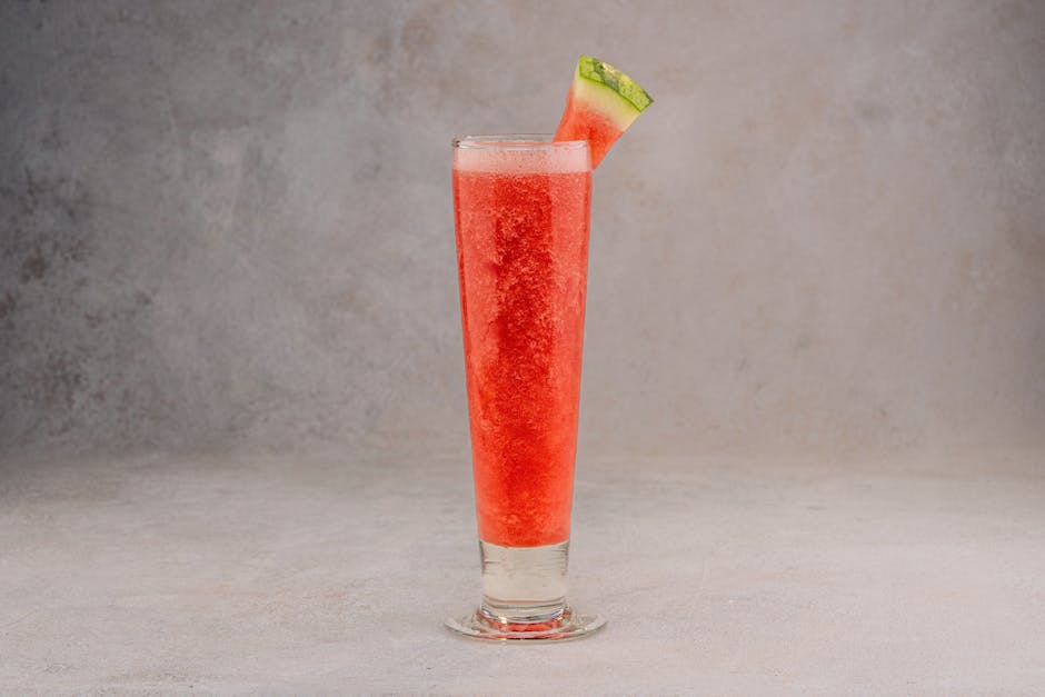 Forfriskende vannmelonfizz-cocktail