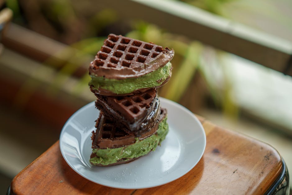 Veganske sjokolade- og havregrynvafler