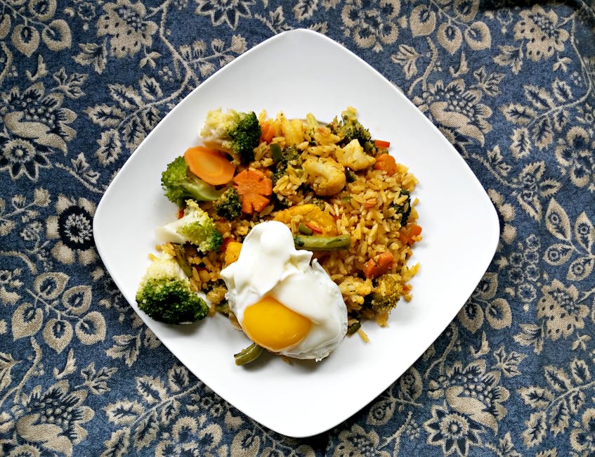 Skillet med kikerter og brokkoliris