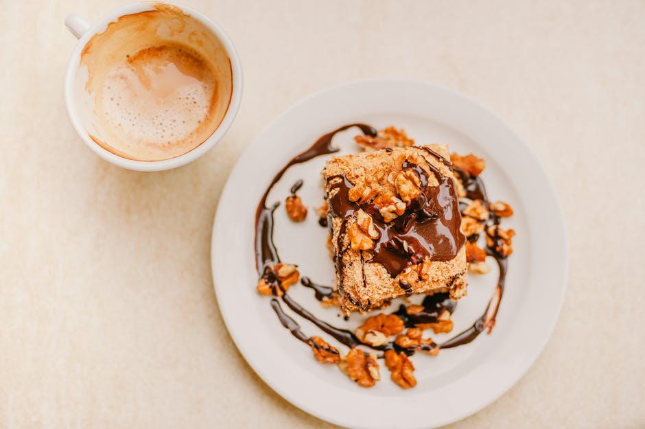 Krydret gresskar-kaffekake med valnøtt-topping