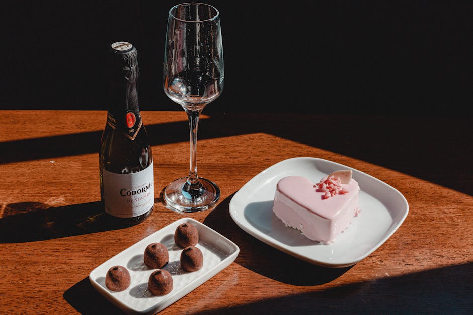 Rosa champagnekake med hvit sjokolade