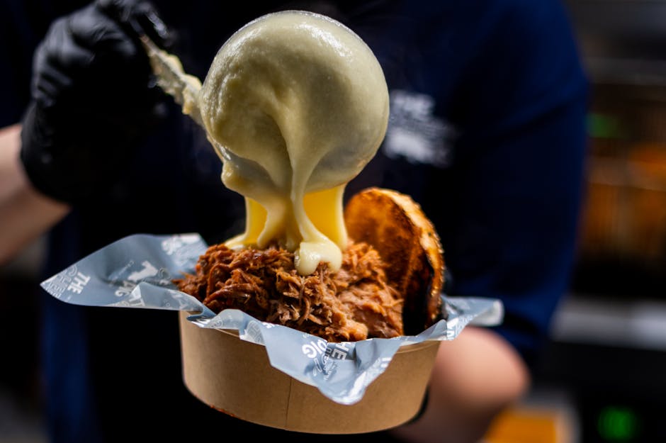 Pulled BBQ-svinekjøtt Poutine