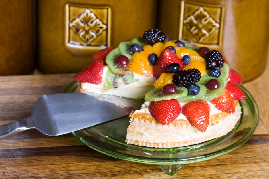 Fersk frukt- og vaniljekrempai