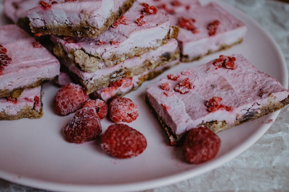 Bringebær- og pistasjsemifreddo