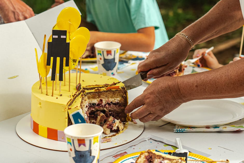 Minecraft Creeper-kake med marsipan