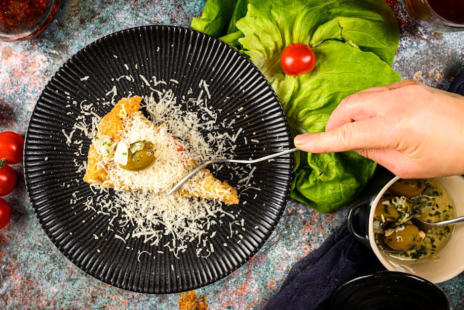Gratinerte grønne tomater med parmesan