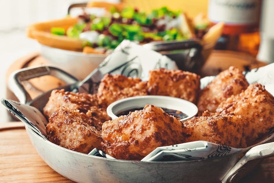 Sprø tofuboller uten tilsatt fett